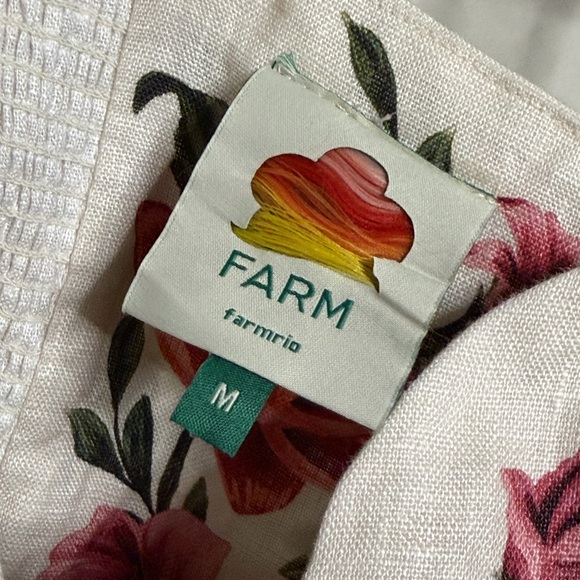 FARM Rio Sand Wonder Rio Sleeveless Euroflax Premium Linen Wide Leg Jumpsuit - Picture 8 of 9